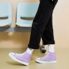 imagehash bubbie High Top Sneakers for Women Classic High Tops Canvas Shoes Lace up Womens Fashion SneakerPurple