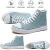 imagehash bubbie High Top Sneakers for Women Classic High Tops Canvas Shoes Lace up Womens Fashion SneakerTurquoise