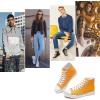 imagehash bubbie High Top Sneakers for Women Classic High Tops Canvas Shoes Lace up Womens Fashion SneakerYellow