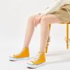 imagehash bubbie High Top Sneakers for Women Classic High Tops Canvas Shoes Lace up Womens Fashion SneakerYellow