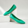 imageHash Bubbie Womens Flats Shoes Ballet Flats Dress Shoes Comfortable PU Leather Slip on Shoes for WomenGreen