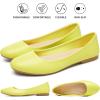 imageHash Bubbie Womens Flats Shoes Ballet Flats Dress Shoes Comfortable PU Leather Slip on Shoes for WomenLemon Yellow