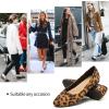 imageHash Bubbie Womens Flats Shoes Ballet Flats Dress Shoes Comfortable PU Leather Slip on Shoes for WomenLeopard