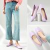 imageHash Bubbie Womens Flats Shoes Ballet Flats Dress Shoes Comfortable PU Leather Slip on Shoes for WomenLight Purple
