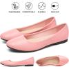imageHash Bubbie Womens Flats Shoes Ballet Flats Dress Shoes Comfortable PU Leather Slip on Shoes for WomenPeach