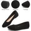 imagehash bubbie Womens Flats Shoes Black Ballet Flats Dress Shoes for Women Slip on Comfortable Dressy LoafersBlack
