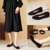 imagehash bubbie Womens Flats Shoes Black Ballet Flats Dress Shoes for Women Slip on Comfortable Dressy LoafersBlack