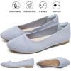 imagehash bubbie Womens Flats Shoes Black Ballet Flats Dress Shoes for Women Slip on Comfortable Dressy LoafersLight Blue