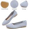 imagehash bubbie Womens Flats Shoes Black Ballet Flats Dress Shoes for Women Slip on Comfortable Dressy LoafersLight Blue