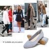 imagehash bubbie Womens Flats Shoes Black Ballet Flats Dress Shoes for Women Slip on Comfortable Dressy LoafersLight Blue