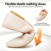 image:imagehash bubbie Womens Black Flats Shoes Suede Mary Janes Ballet Flats Memory Foam Comfortable Dress ShoesBeige