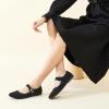image:imagehash bubbie Womens Mary Janes Flats Shoes Black Ballet Flats Memory Foam Dress Shoes with StrapBlack
