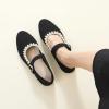 image:imagehash bubbie Womens Mary Janes Flats Shoes Black Ballet Flats Memory Foam Dress Shoes with StrapBlack