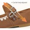 image:imagehash bubbie Womens Mary Janes Flats Shoes Black Ballet Flats Memory Foam Dress Shoes with StrapMocha Brown