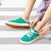 image:imagehash bubbie Womens Mules Comfortable Slip on Sneakers Tennis Shoes Summer Backless Canvas Shoes Close Toed SandalsDark Green