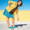 image:imagehash bubbie Womens Mules Comfortable Slip on Sneakers Tennis Shoes Summer Backless Canvas Shoes Close Toed SandalsLake Blue
