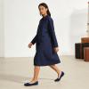 image:imagehash bubbie Womens Flats Shoes Ballet Flats Dress Shoes Round Toe Comfortable Suede Slip on Shoes for Women Work Loafers ShoesNavy