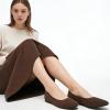 image:imagehash bubbie Womens Flats Shoes Ballet Flats Dress Shoes Round Toe Comfortable Suede Slip on Shoes for Women Work Loafers ShoesTan
