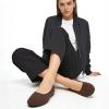 image:imagehash bubbie Womens Flats Shoes Ballet Flats Dress Shoes Round Toe Comfortable Suede Slip on Shoes for Women Work Loafers ShoesTan