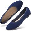 image:imagehash bubbie Womens Flats Shoes Ballet Flats Dress Shoes Round Toe Comfortable Suede Slip on Shoes for Women Work Loafers ShoesNavy