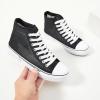 image:imagehash bubbie High Top Sneakers for Women Classic High Tops Canvas Shoes Lace up Womens Fashion SneakerBlack Mesh