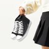image:imagehash bubbie High Top Sneakers for Women Classic High Tops Canvas Shoes Lace up Womens Fashion SneakerBlack Mesh