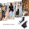 image:imagehash bubbie High Top Sneakers for Women Classic High Tops Canvas Shoes Lace up Womens Fashion SneakerBlack Mesh