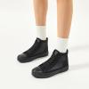image:imagehash bubbie High Top Sneakers for Women Classic High Tops Canvas Shoes Lace up Womens Fashion SneakerFull Black Mesh