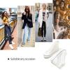 image:imagehash bubbie High Top Sneakers for Women Classic High Tops Canvas Shoes Lace up Womens Fashion SneakerWhite Mesh