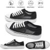 image:imagehash bubbie White Sneakers for Women Low Top Canvas Shoes Womens Canvas Sneakers Womens Fashion Sneakers Slip on Casual Tennis ShoesBlack Mesh