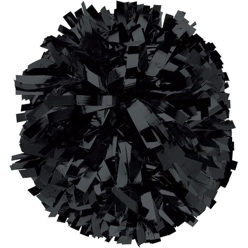 chassé Metallic Cheerleading Poms – Shiny Metallic Cheer Pom with Baton ...