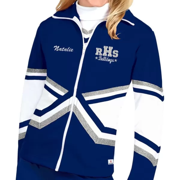 chassé Metallic Double Knit Warm-Up Jacket - Womens Sizes