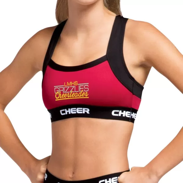 chassé Performance C-Prime 2.0 Fitted Cheerleading Practice Sports Bra -