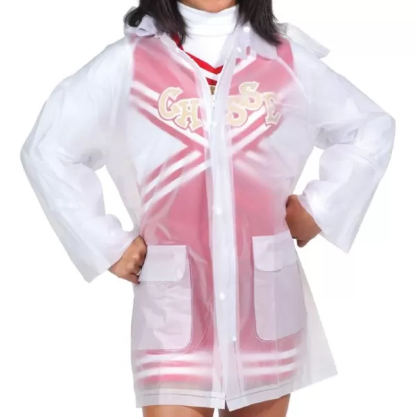 Chasse Cheer Clear Raincoat With Detachable Hood and Pockets - Front Zip and Snaps - Youth Sizes