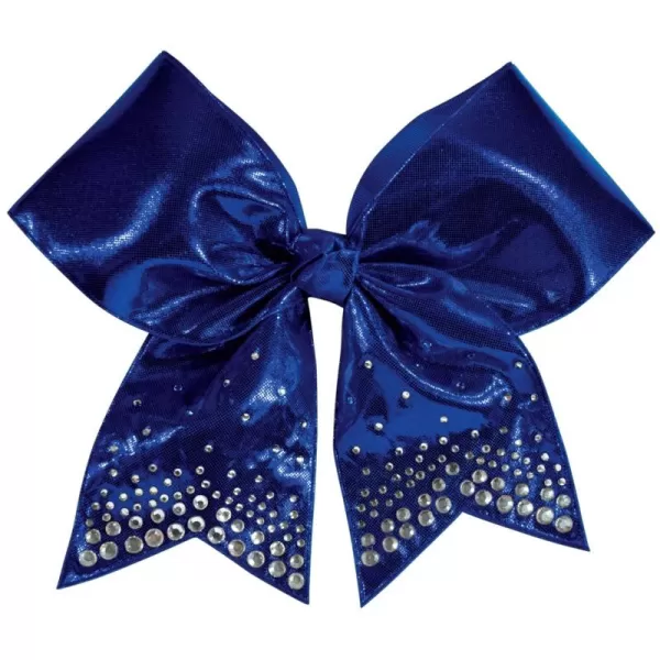 Chassé Girls' Metallic Rhinestone Performance Hair Bow Metallic Pink