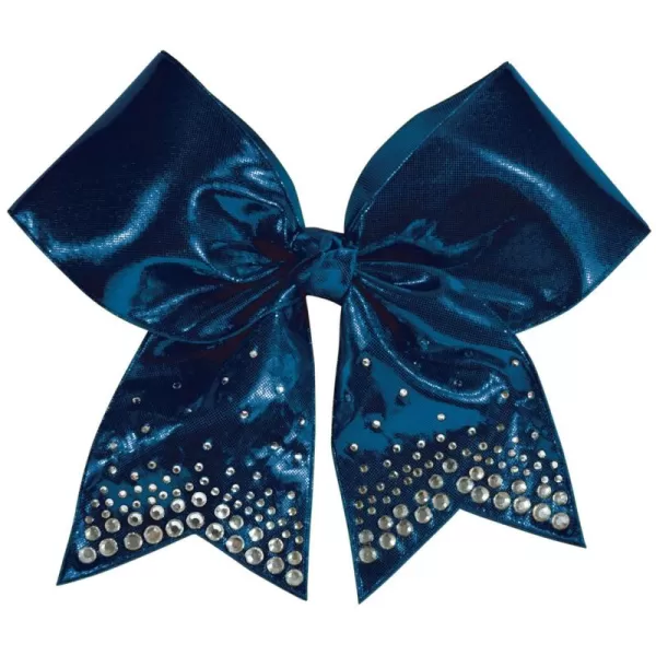 Chassé Girls' Metallic Rhinestone Performance Hair Bow Metallic Pink