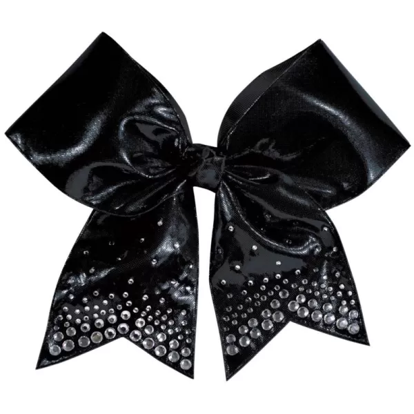 Chassé Girls' Metallic Rhinestone Performance Hair Bow Metallic Pink