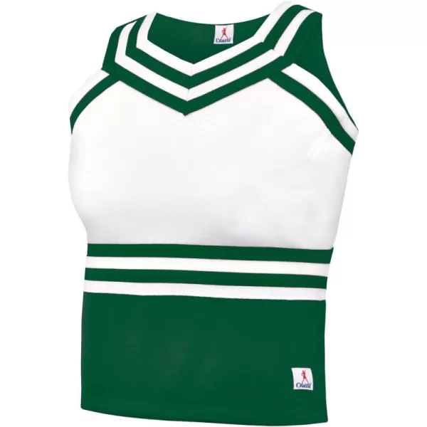 Double Knit Sweetheart Cheer Uniform Shell Top - Youth Girls Sizes