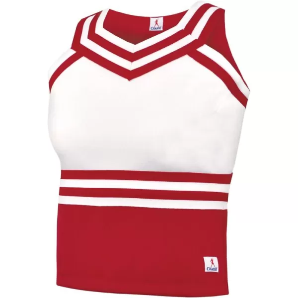 Double Knit Sweetheart Cheer Uniform Shell Top - Youth Girls Sizes