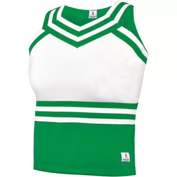 Double Knit Sweetheart Cheer Uniform Shell Top - Youth Girls Sizes