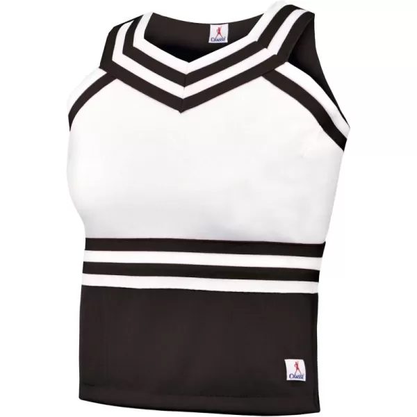 Double Knit Sweetheart Cheer Uniform Shell Top - Youth Girls Sizes