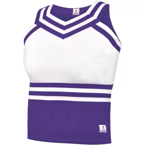 Double Knit Sweetheart Cheer Uniform Shell Top - Youth Girls Sizes