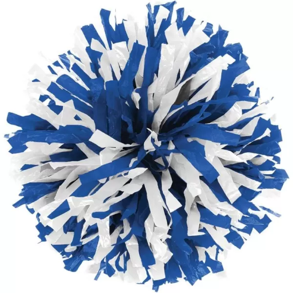 In-Stock Youth Cheerleading Pom Purple/Wht