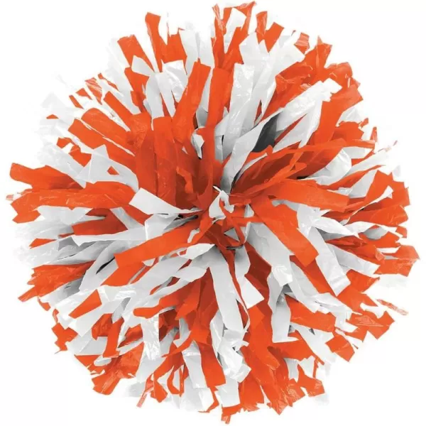 In-Stock Youth Cheerleading Pom Purple/Wht
