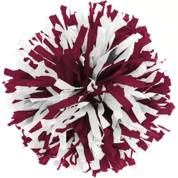 In-Stock Youth Cheerleading Pom Purple/Wht