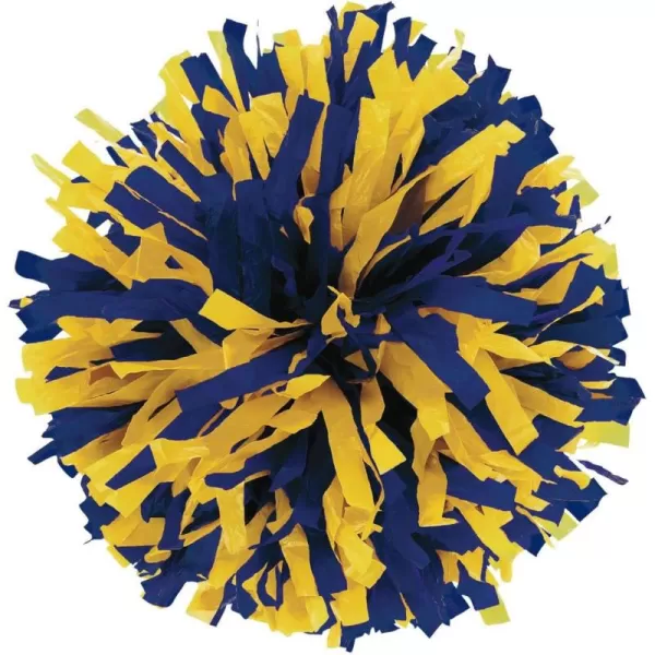 In-Stock Youth Cheerleading Pom Purple/Wht