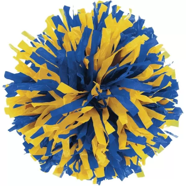 In-Stock Youth Cheerleading Pom Purple/Wht