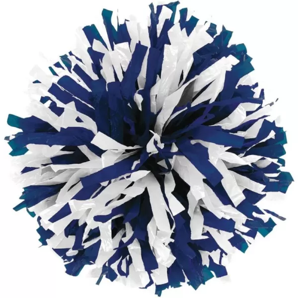 In-Stock Youth Cheerleading Pom Purple/Wht