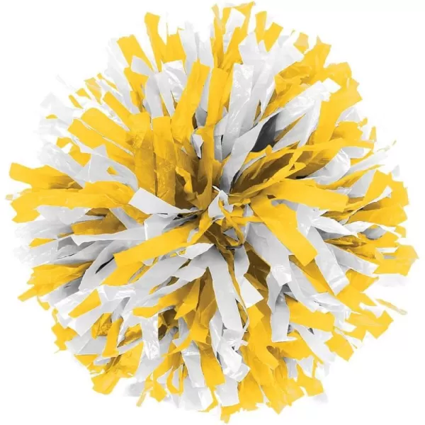 In-Stock Youth Cheerleading Pom Purple/Wht