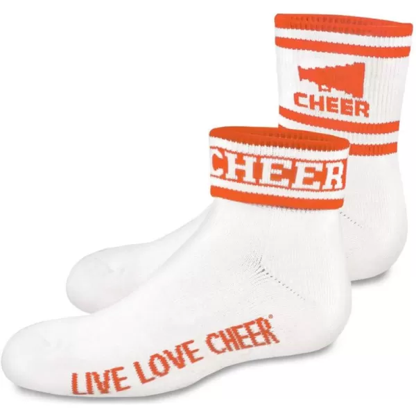 chassé 2" Quarter Sock With Cheer &amp; Stripes